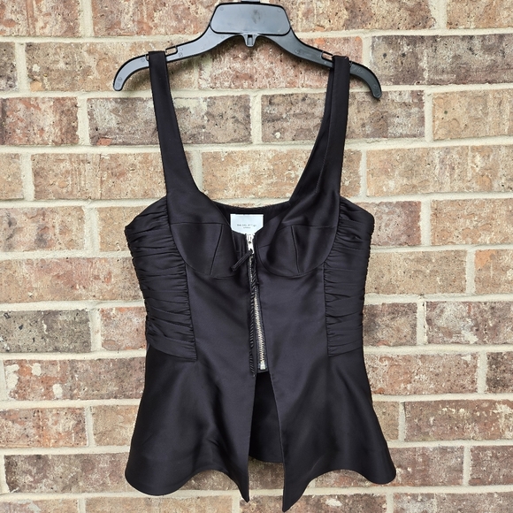 Laura Vassar X Reformation Truro TopbThe Collection Black Size 4 - Picture 3 of 5